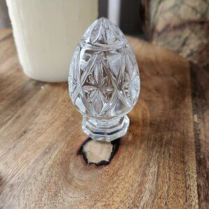 Bleikristall 24% Lead Crystal Footed 3” Egg Paperweight Made In Germany decor